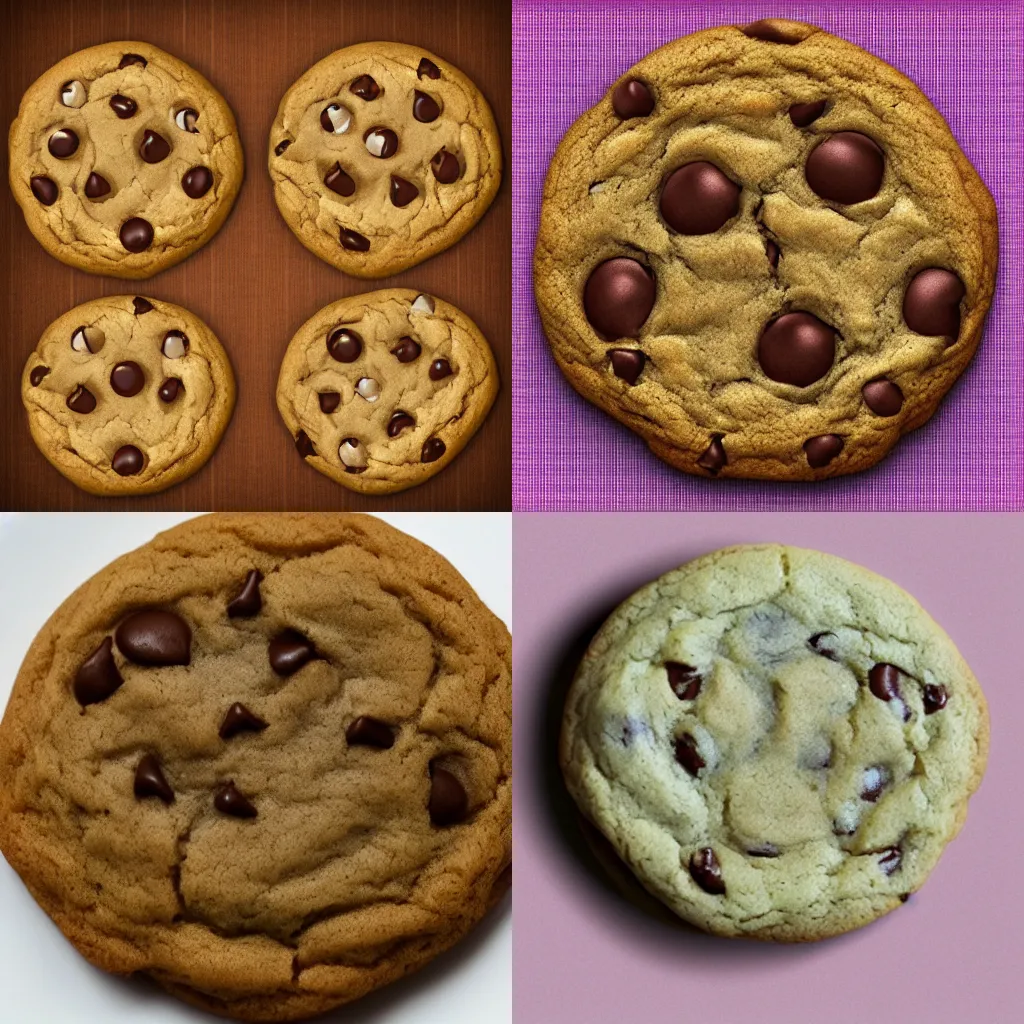 Prompt: photorealistic cookie