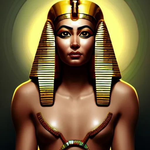 Prompt: Egyptian goddess highly detailed, digital painting, artstation, concept art, soft light, sharp focus, illustration