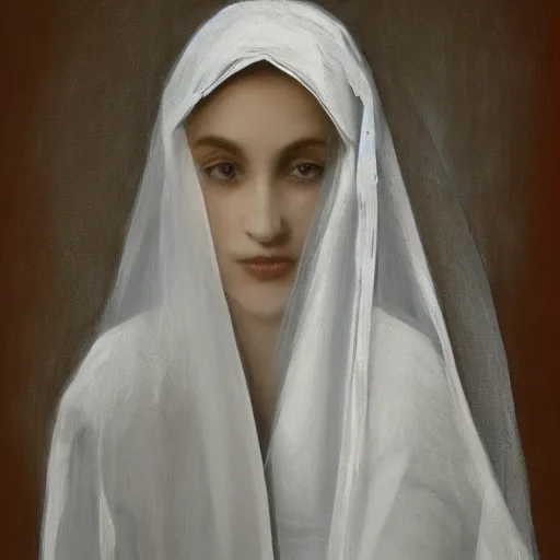 Image similar to veiled virgin