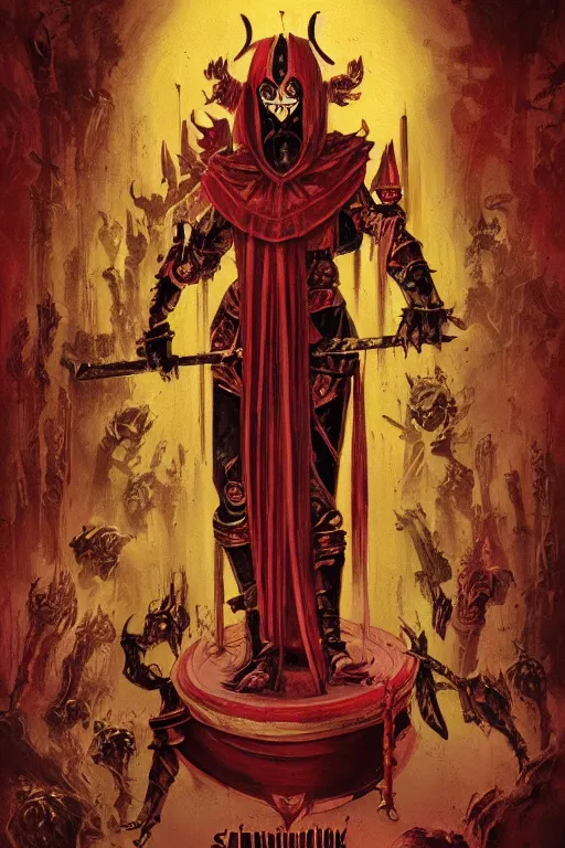 Image similar to Artwork of The Sanguinary Grail in style of Limbo.