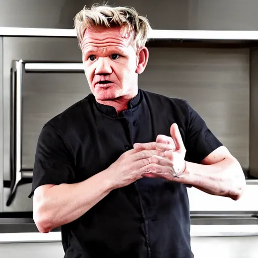 Prompt: Gordon Ramsay shouts at Walter White, 4k image