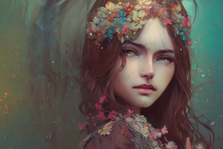 Prompt: a beautiful bohemian girl, intricate, highly detailed, digital painting,, official media, anime key visual, concept art, rich vivid colors, ambient lighting, sharp focus, illustration, art by wlop