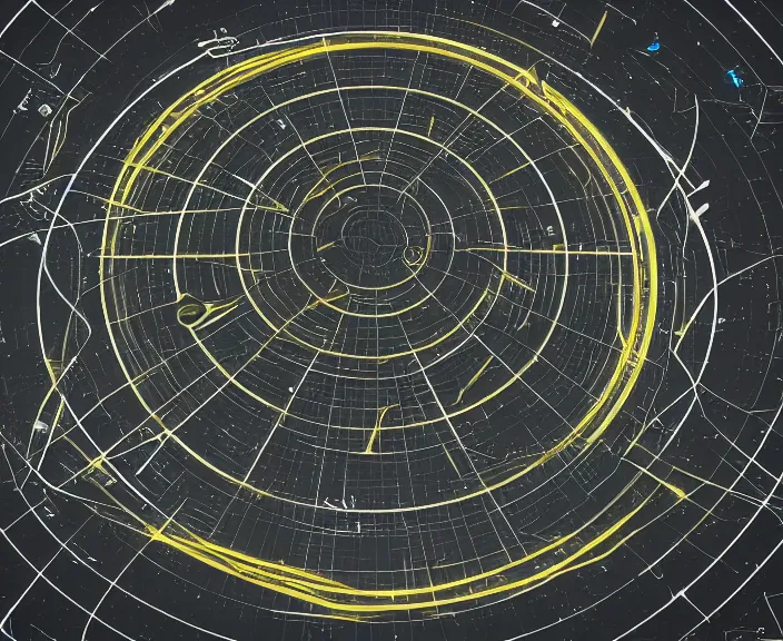 Prompt: a space junkyard forming a tilted disk with vortex in the center in black starless space, a graveyard of space stations and giant space structures, dark sci - fi game map, solid black background, everything fits on the screen, no ui elements