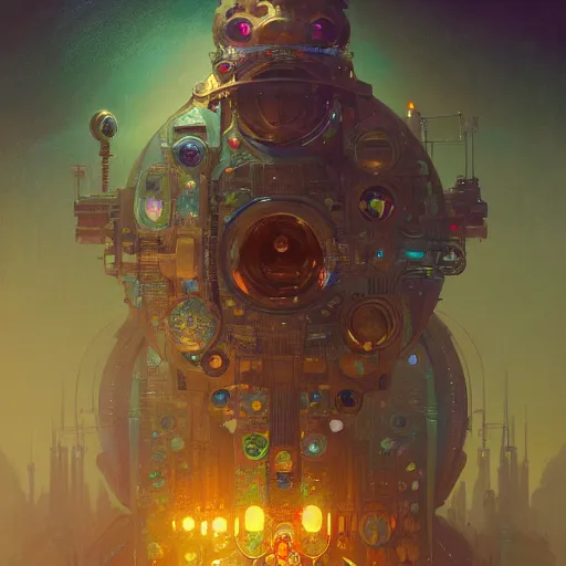 Image similar to a highly detailed digital image of an imagination machine, concept art, artstation, cgsociety, very detailed, intricate, detailed illustration, by greg rutkowski and alphonse mucha, Paul Lehr and Beeple, iridescent accents, ray tracing, product lighting, sharp, smooth, masterpiece