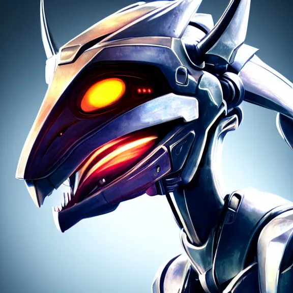 Image similar to close up headshot of a cute beautiful stunning anthropomorphic female robot dragon, with sleek silver metal armor, glowing OLED visor, facing the camera, looking at you, high quality maw open and about to eat you, food pov, the open maw being highly detailed and soft, highly detailed digital art, furry art, anthro art, sci fi, warframe art, destiny art, high quality, 3D realistic, dragon mawshot, maw art, pov furry art, furry mawshot, macro art, dragon art, Furaffinity, Deviantart, Eka's Portal, G6