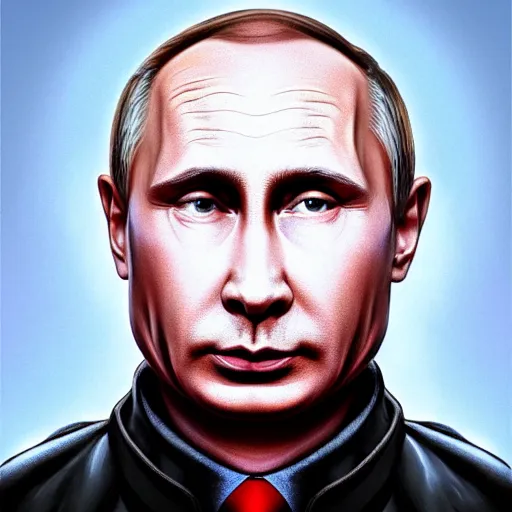 Prompt: portrait of Putin that has a huge nose that looks like pig nose, pig nose, pig nose, looking at camera, intricate, extremely detailed, digital painting, artstation, concept art, smooth, sharp focus, illustration, intimidating lighting, incredible art