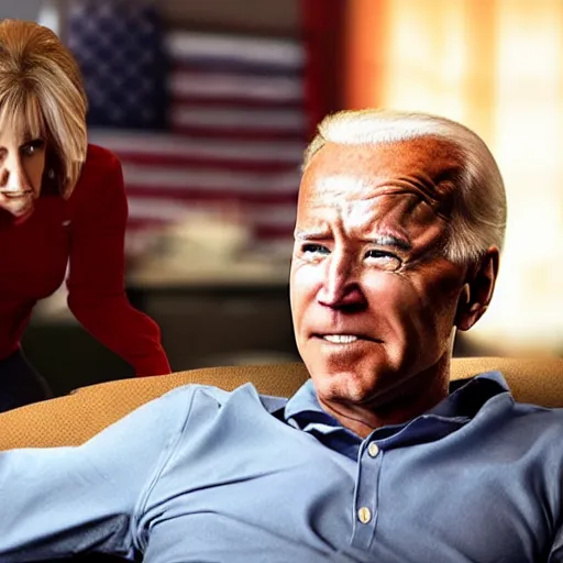 Prompt: joe biden beat up and miserable slit throat laying down crying super realistic 4k high detail