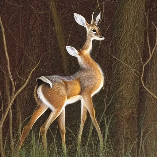 Prompt: Bambi highly detailed, sharp focus, digital painting, artwork by Robert Bateman,