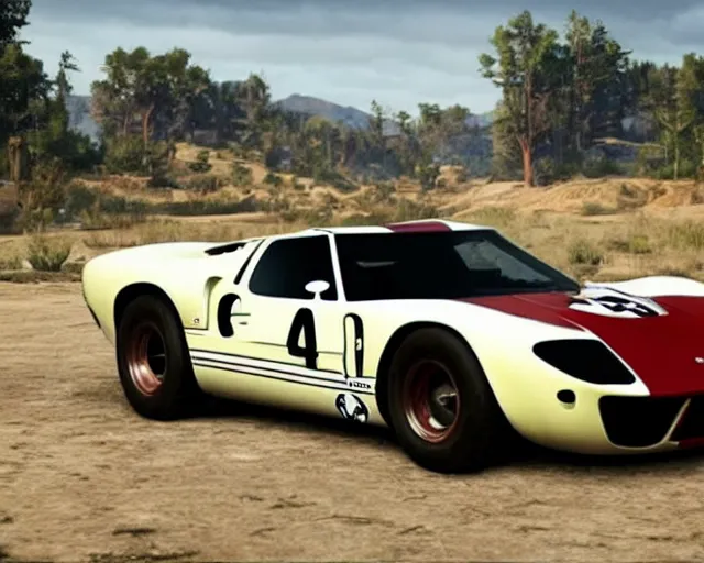 Prompt: new concept for a gt 4 0, cinematic, photoreal, by red dead redemption 2