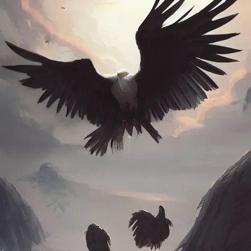 Prompt: 🦅, Greg rutkowski, Trending artstation, cinematográfica, digital Art