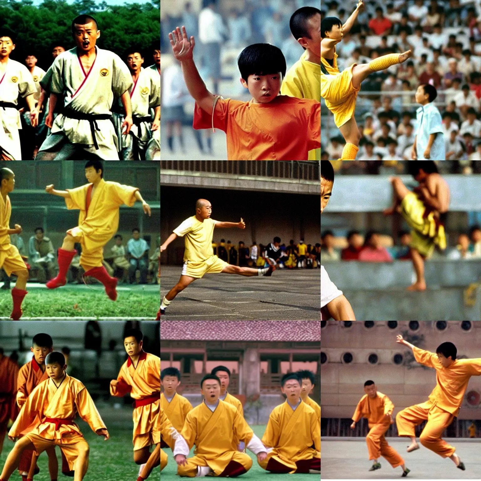 Prompt: a film still from shaolin soccer ( 2 0 0 1 )