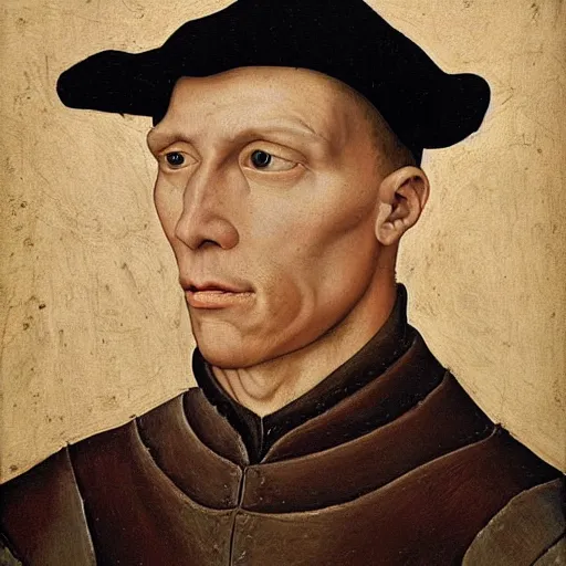 Image similar to A 15th century medieval renaissance oil painting of Jerma985, portrait of Jerma985, grainy, realistic, very realistic, hyperrealistic, highly detailed, very detailed, extremely detailed, very neat, very epic, very cool, detailed, trending on artstation