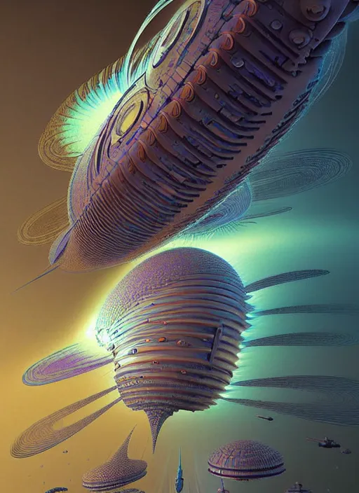 Prompt: design only! 2 0 5 0 s retro future art 1 9 7 0 s science fiction borders lines decorations space machine, mech, robot. muted colors. by jean - baptiste monge, ralph mcquarrie, marc simonetti, 1 6 6 7. mandelbulb 3 d, fractal flame, jelly fish, coral, cinematic lightning