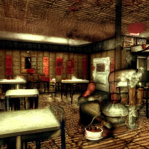 Image similar to a still of breakfast at tiffany's, 2 0 0 3 silent hill 3 graphics ps 2 visuals aesthetic