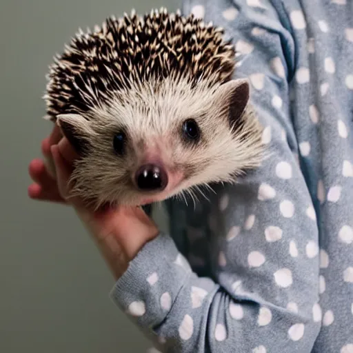 Image similar to hedgehog in pyjamas with hedgehog