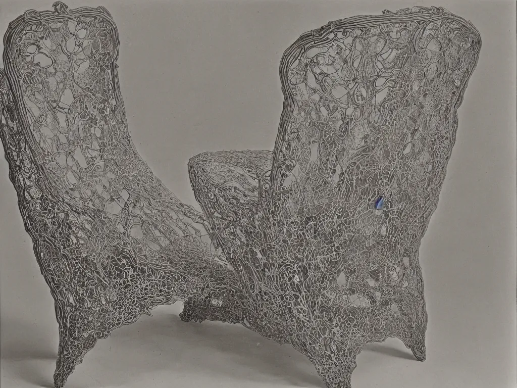 Image similar to lace chair with human feet. karl blossfeldt, salvador dali