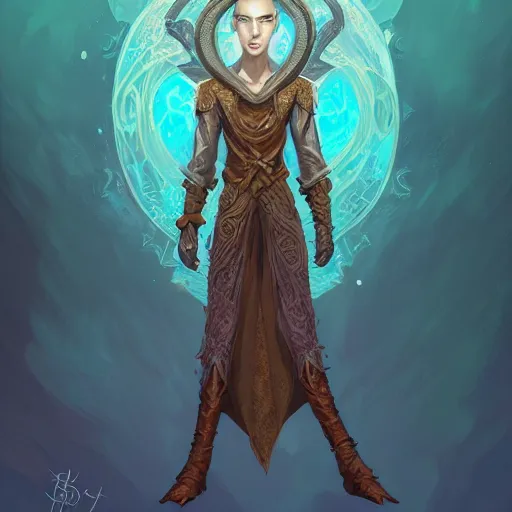 Full Body Portrait Of Androgynous Human Mage, D & D, | Stable Diffusion ...