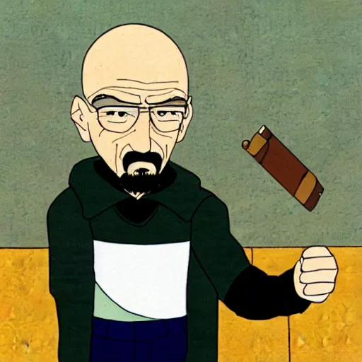 Prompt: Walter White in Studio Ghibli style