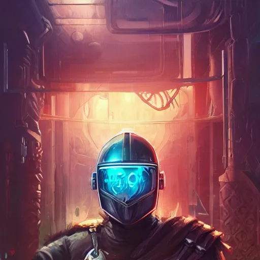 Image similar to cyberpunk viking helmet mask warrior goddess robot ninja fantasy, art gta 5 cover, official fanart behance hd artstation by jesper ejsing, by rhads, makoto shinkai and lois van baarle, ilya kuvshinov, ossdraws