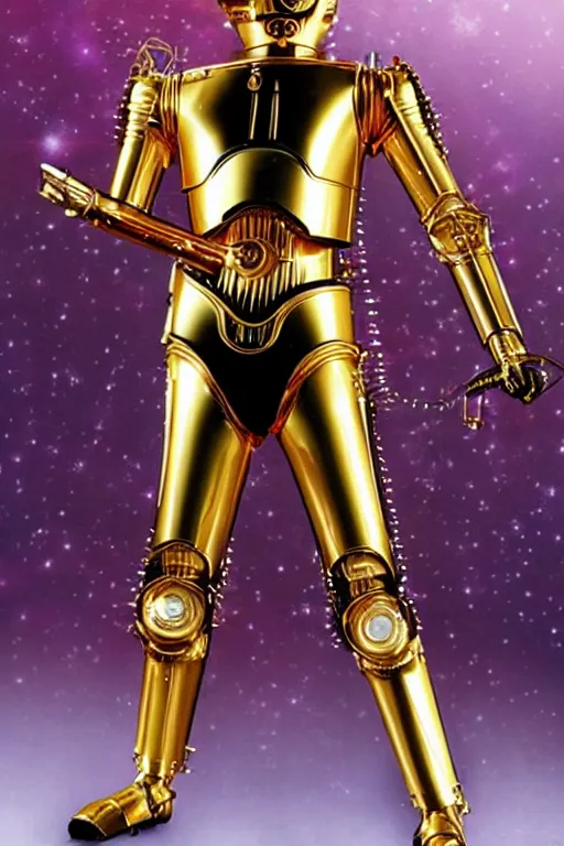 Prompt: anime c 3 po