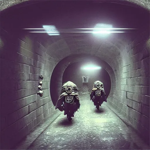 Image similar to “cruel ambush of the dwarves on the delivery club courier in the tunnel”