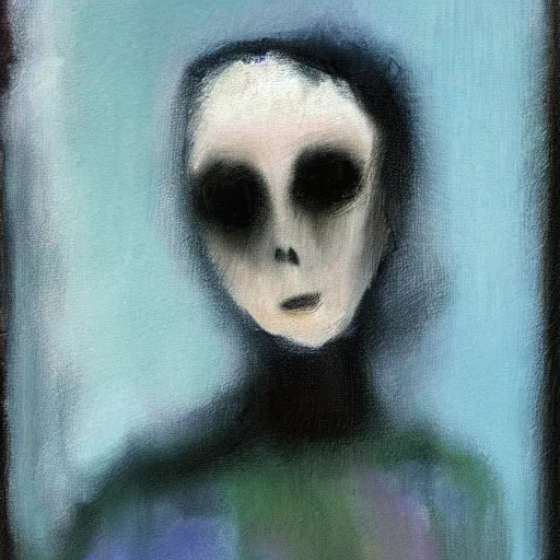 Prompt: impressionist portrait of a ghost