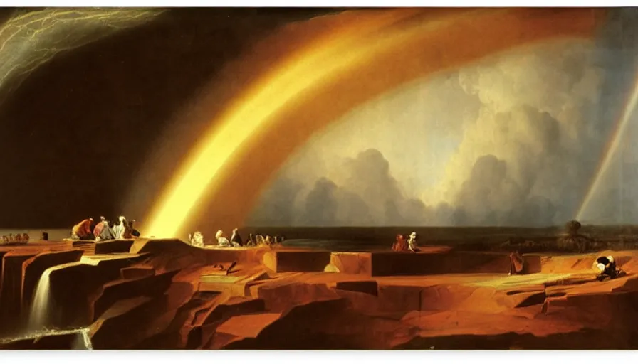 Image similar to the two complementary forces that make up all aspects and phenomena of life, by John Martin