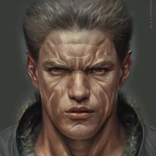 Image similar to baki as a realistic fantasy d & d character, close - up portrait art by donato giancola and greg rutkowski, realistic face, digital art, trending on artstation