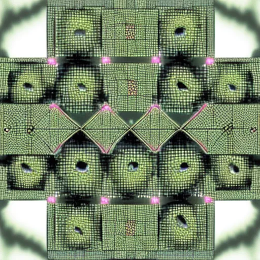 Image similar to mathematical menger sponge fractal, frog infestation, frog fractal