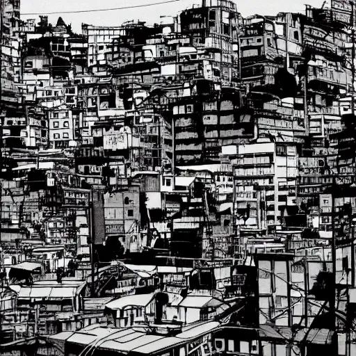 Prompt: valparaiso by otomo katsuhiro