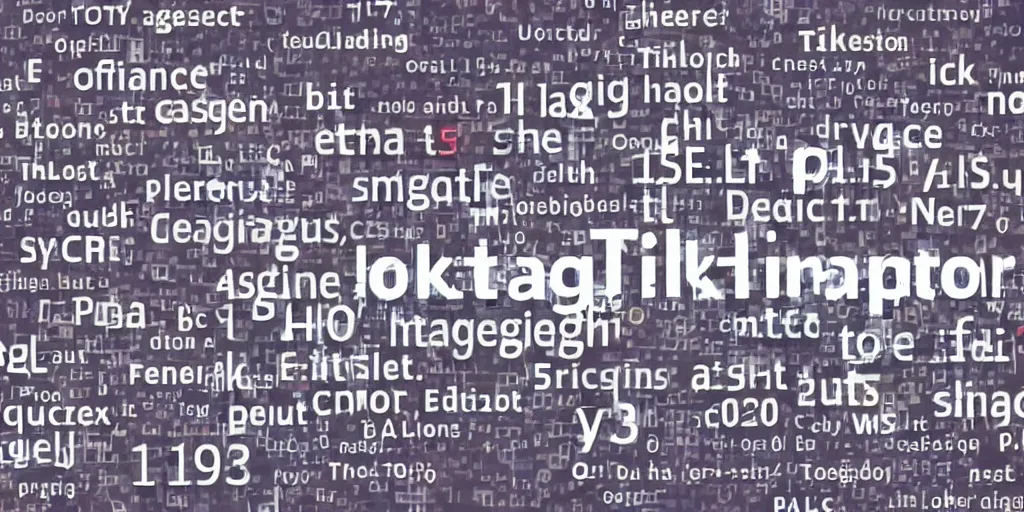 Image similar to “a machine learning algorithm calculating hashtags for TikTok”