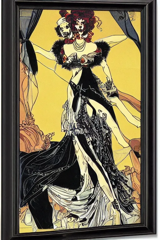 Prompt: the goblin queen by ambrose beardsley