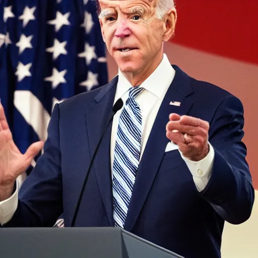 Prompt: joseph harvey biden face