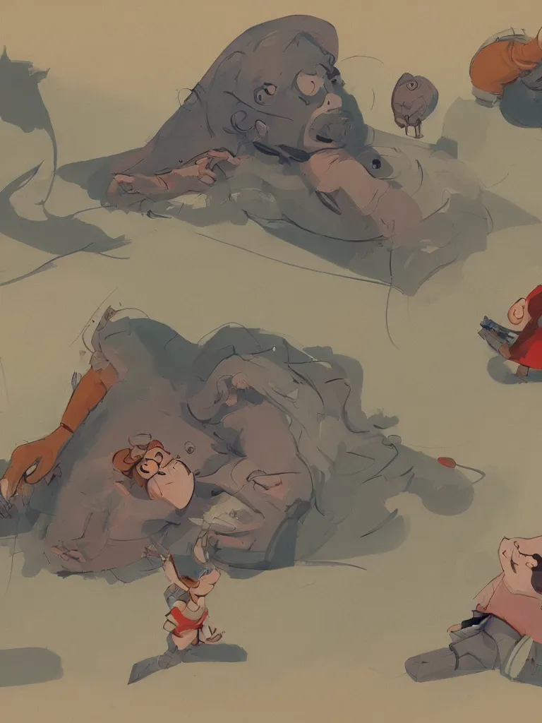 Image similar to stomachache by disney concept artists, blunt borders, rule of thirds