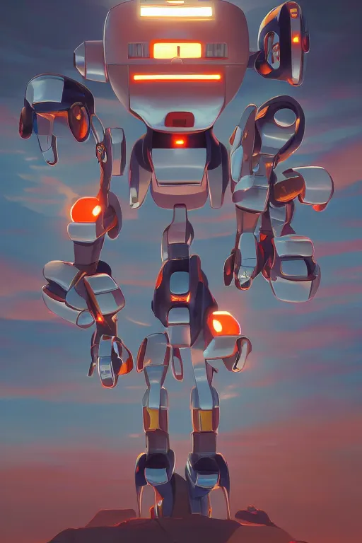 Image similar to metabots medabots medarotto medarot robot minimalist comics, behance hd by jesper ejsing, by rhads, makoto shinkai and lois van baarle, ilya kuvshinov, rossdraws global illumination ray tracing hdr radiating a glowing aura