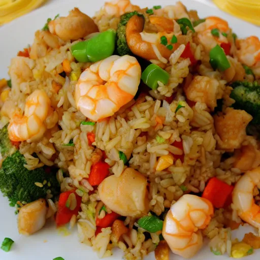 Image similar to seafood fried rice, appetizing