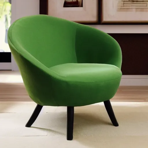 Image similar to armchair in the shape of an avocado