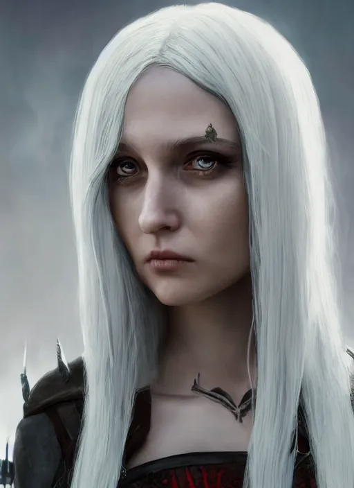 Prompt: An epic fantasy comic book style portrait painting of a pale girl with long straight white hair, she is wearing a dress with a chess pattern, Unreal 5, DAZ, hyperrealistic, octane render, cosplay, RPG portrait, dynamic lighting