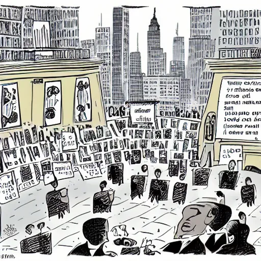 Image similar to A New Yorker cartoon