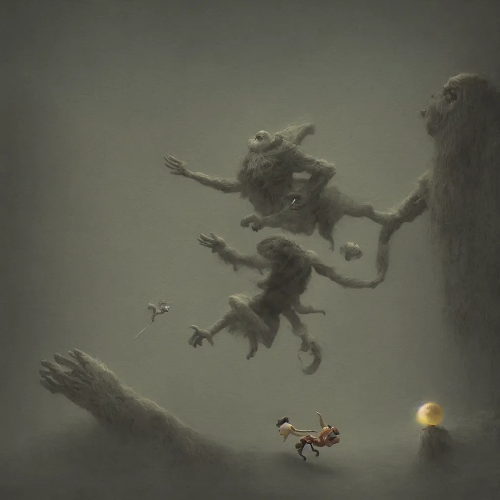 Image similar to silly unearthly being, octane render, very sharp, maurice sendak, beksinski, quint buchholz, charlie bowater, pranckevicius