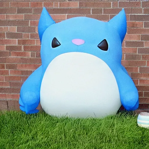 Prompt: a gigantic snorlax