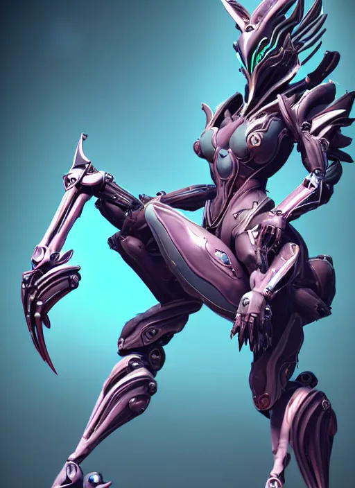 Prompt: extremely detailed giantess shot, front shot, of a goddess saryn warframe, that's a giant beautiful stunning anthropomorphic robot female dragon with metal cat ears, sitting elegantly on a mountain, detailed sharp robot dragon claws, robot dragon feet, streamlined pink armor, thick warframe thighs, long elegant tail, detailed warframe fanart, destiny fanart, high quality digital art, giantess art, furry art, 3D realistic, warframe art, Destiny art, furaffinity, DeviantArt, artstation, 8k HD, octane render