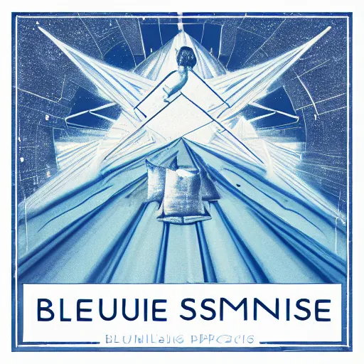 Image similar to blue liminal space album cover