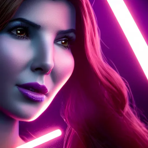 Prompt: a portrait of nancy ajram as thanos, the pixar adaptation, with same hairstyle, hyper detailed, digital art, trending in artstation, cinematic lighting, studio quality, smooth render, unreal engine 5 rendered, octane rendered