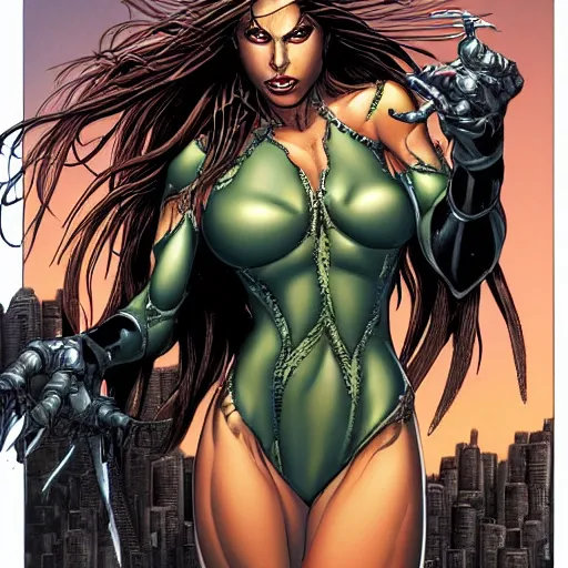 Image similar to witchblade by michael turner