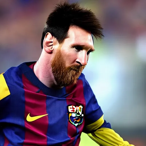 Prompt: lionel messi photograph