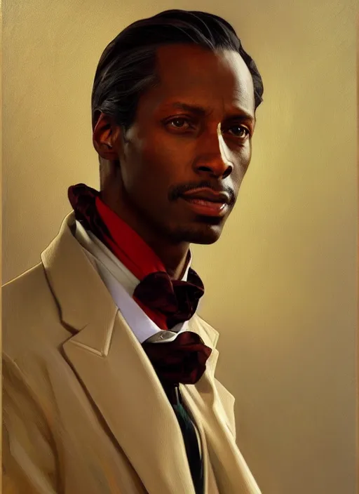 Prompt: oil portrait of miles edgeworth, intricate, elegant, highly detailed, lighting, painting, artstation, smooth, illustration, art by greg rutowski and alphonse mucha