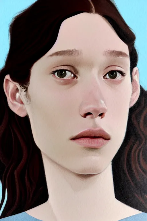 Prompt: an masterpiece gallery artwork by Phil noto of Astrid berges frisbey