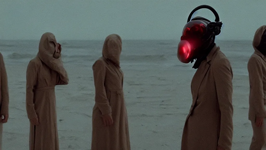 Prompt: the shrimp head blinders film still from the movie directed by denis villeneuve with art direction by zdzis