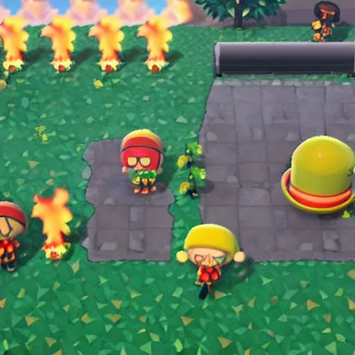 Image similar to picture of a nuclear explosion test in animal crossing new leaf